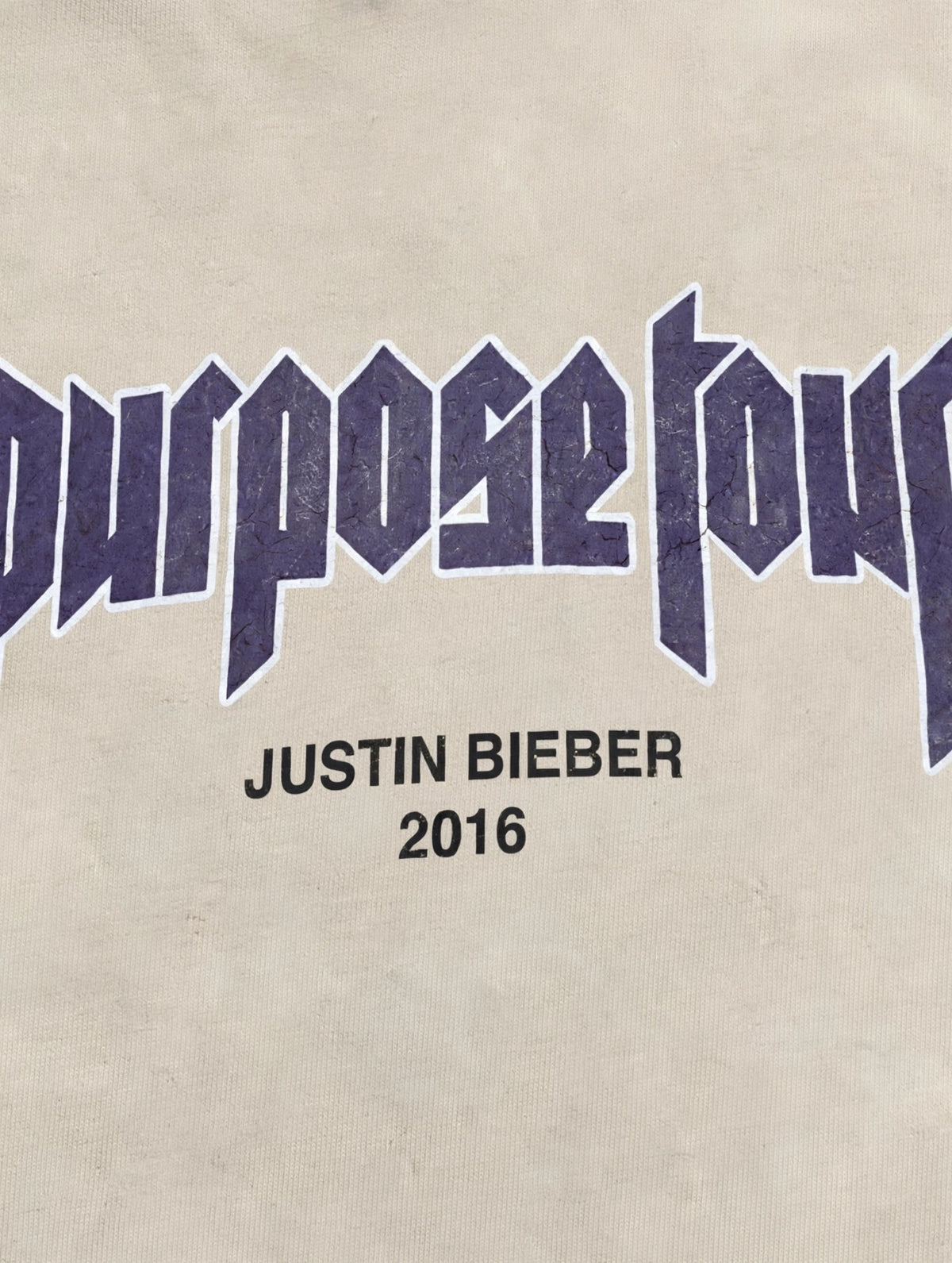 Justin Bieber "Purpose Tour 2016" Official Concert Graphic Tshirt