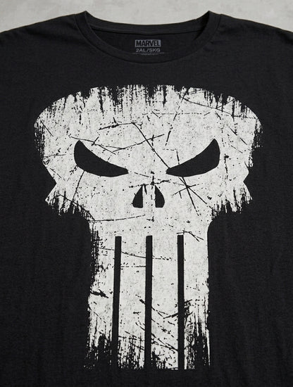 Marvel Punisher Official Skull Logo Graphic Tshirt