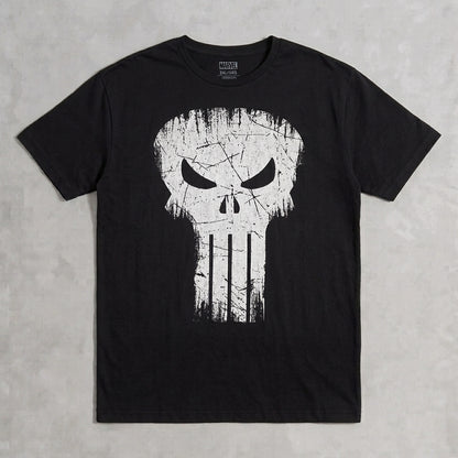 Marvel Punisher Official Skull Logo Graphic Tshirt