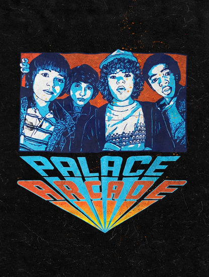 Stranger Things "Palace Arcade" Official Netflix Graphic Tshirt