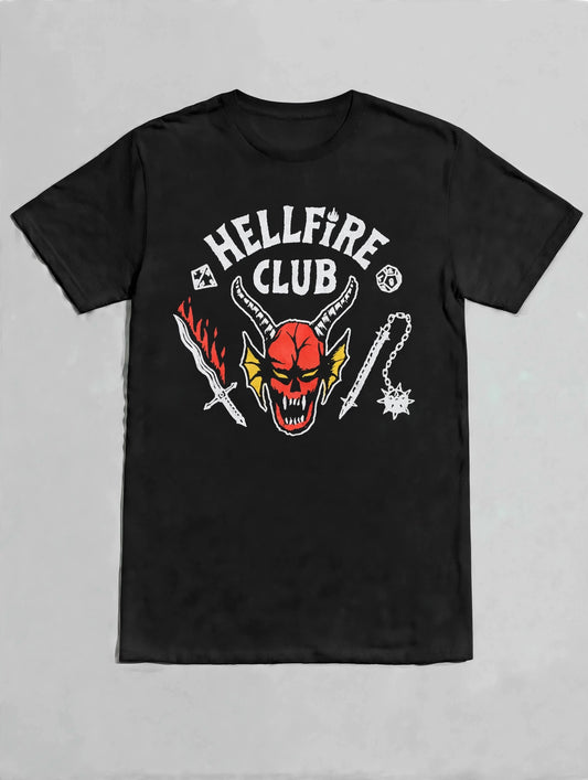 Stranger Things "Hellfire Club" Official Netflix Graphic T-shirt