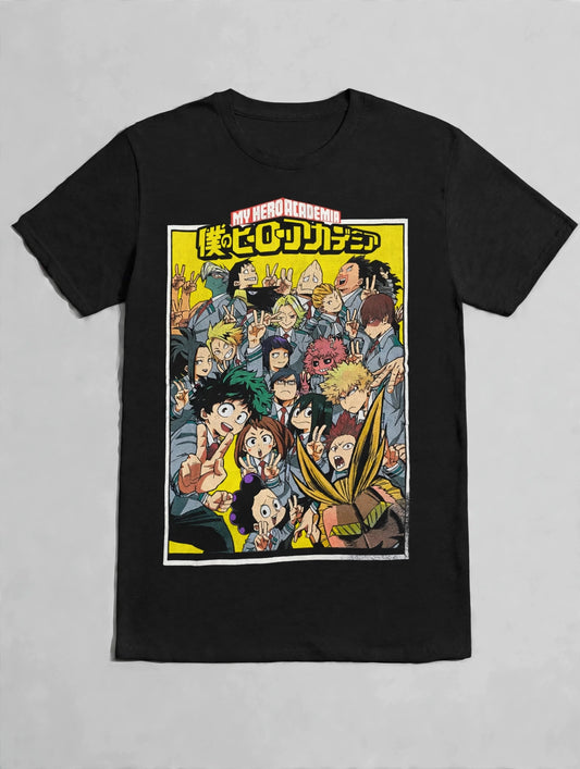 My Hero Academia Group Cast Official Anime Graphic T-shirt