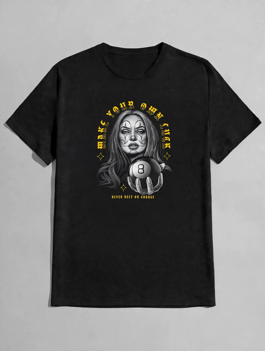 "Make Your Own Luck" 8-Ball Graphic Tshirt