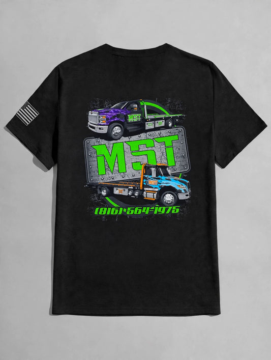 "MST" Tow Truck Company Graphic Tshirt
