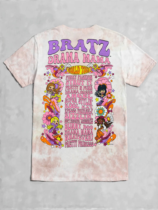 Bratz "Moon Garden" Official Tie-Dye Graphic Tshirt