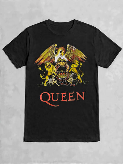 Queen Official Band Crest Graphic T-shirt