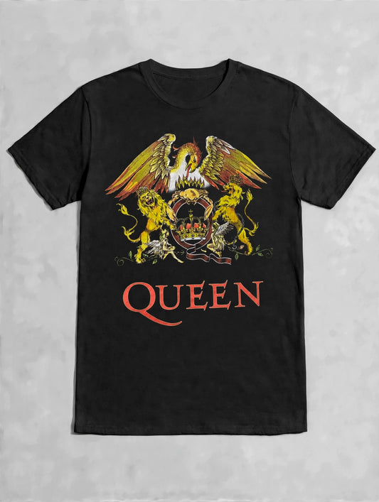 Queen Official Band Crest Graphic T-shirt