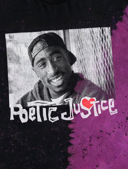Tupac "Poetic Justice" Official Split-Dye Graphic Tshirt