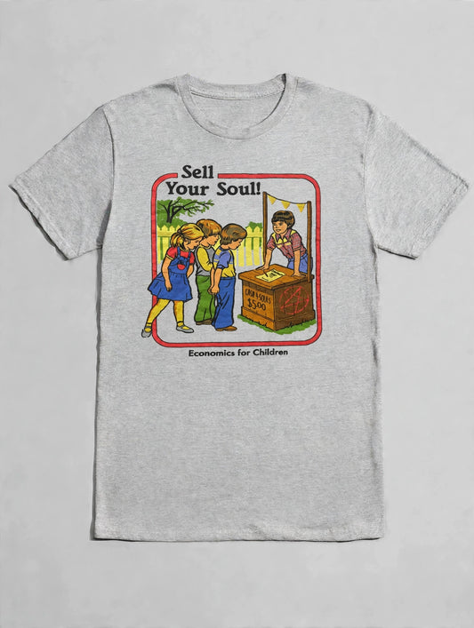 Sell Your Soul! Satirical Graphic Tshirt