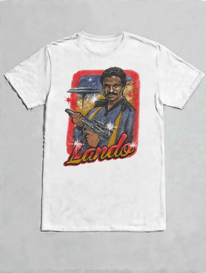 Star Wars "Lando" Official Airbrush-Style Graphic T-shirt