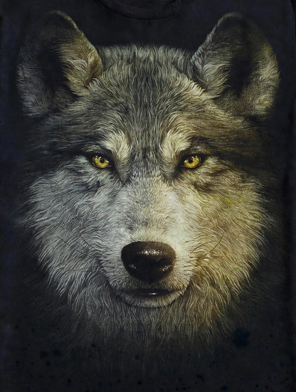 Realistic Wolf Portrait Graphic Tshirt