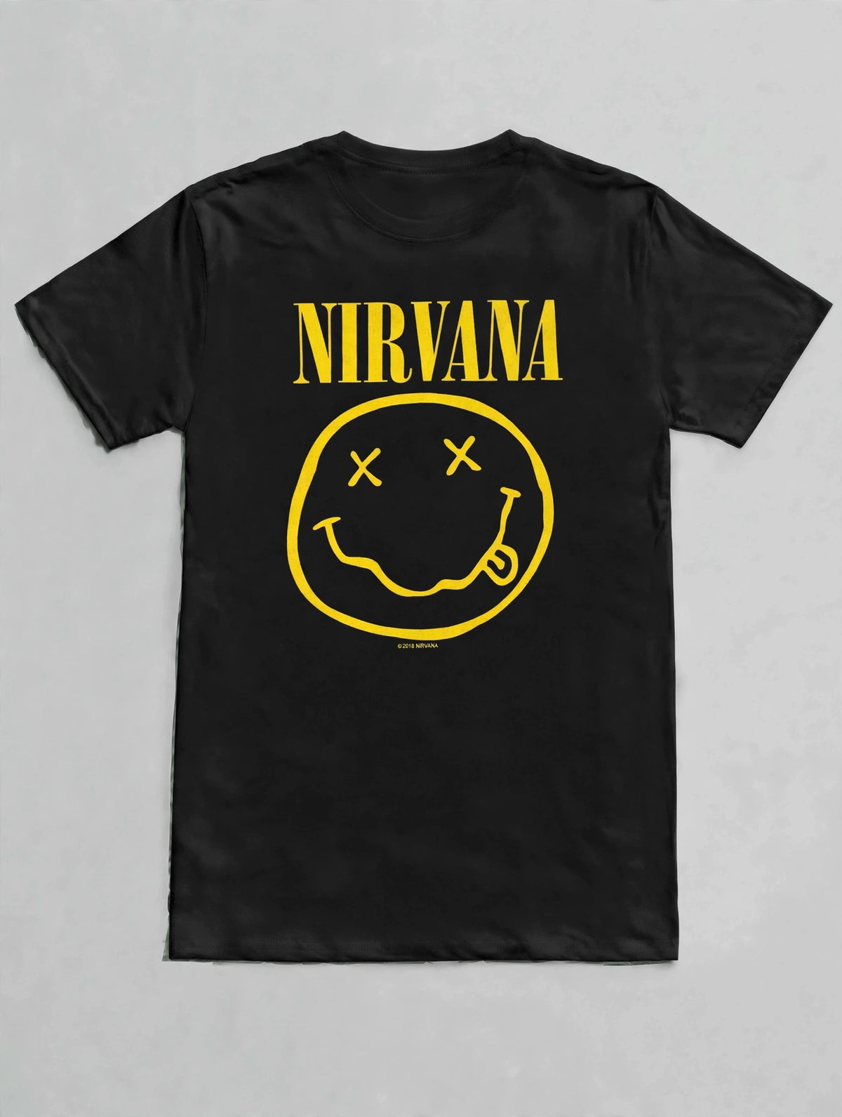 Nirvana Official Smiley Face Graphic T-shirt