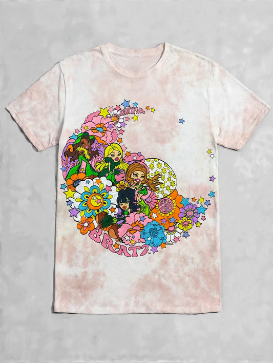 Bratz "Moon Garden" Official Tie-Dye Graphic Tshirt