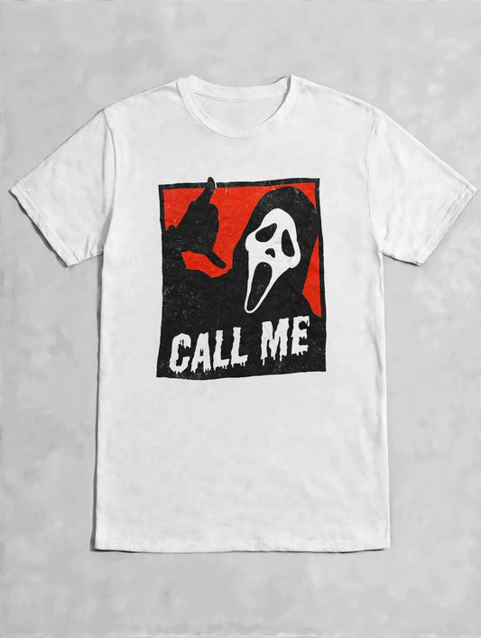 Scream "Call Me" Ghostface Official Graphic Tshirt