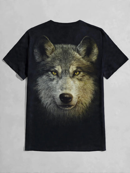 Realistic Wolf Portrait Graphic Tshirt